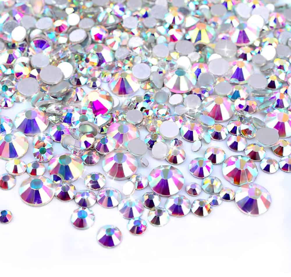 Beautiful Rhinestone Nails ️ Elegant Sparkles, Pretty Nails