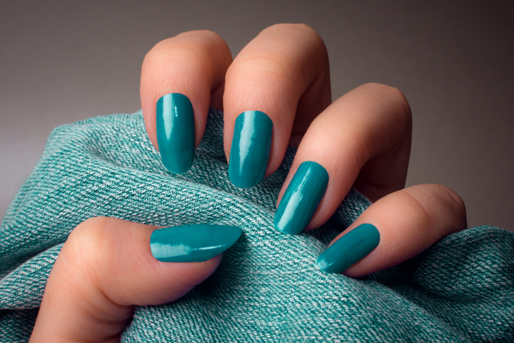 Glamorous Aqua Nails ️ This Season's Sophisticated Elegance